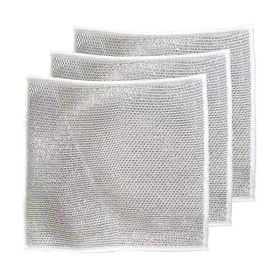 Steel Wire Dishcloth Daily Cleaning Cloth Mesh (Option: 1 Piece 20x20cm-Three Layers)