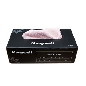 Kitchen Boxed Removable Thickened Water-absorbing Quick-drying Rag (Option: Pink Rag-20x 20cm 20 Drawers)