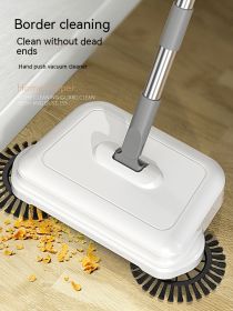 Household Hand Pushing Sweeping Robot (Option: White-Sweeper With Three Cloth)